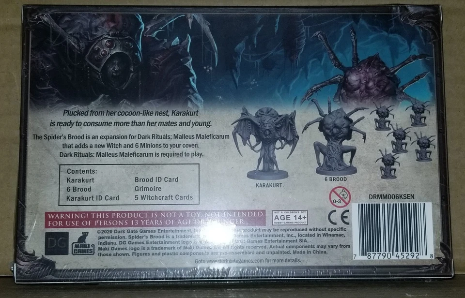DARK RITUALS Malleus Maleficarum THE SPIDER'S BROOD Expansion (Maki) New - Image 2 of 2