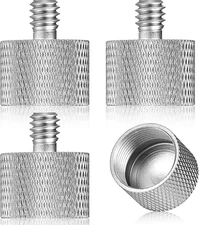 4 Pieces Mic Stand Adapter 5/8 Female to 1/4 Male for Camera Mount Tripod Thread