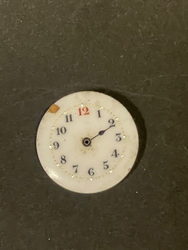 Lotto Quadranti Orologi Vintage - 9 Quadranti Smaltati e Metallo Assortiti, Per Ricambi/Riparazione - Foto 5 di 11