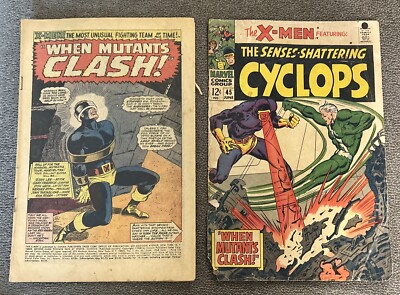マーベル　アメコミ　Uncanny X-Men 45 1968 Cyclops Uncanny X-Men #45 (1968) Mid Grade Cyclops Marvel Silver Age