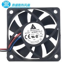 Delta AFB0612LC DC12V 0.12A 6CM 3-Wire Mute Cooling Fan