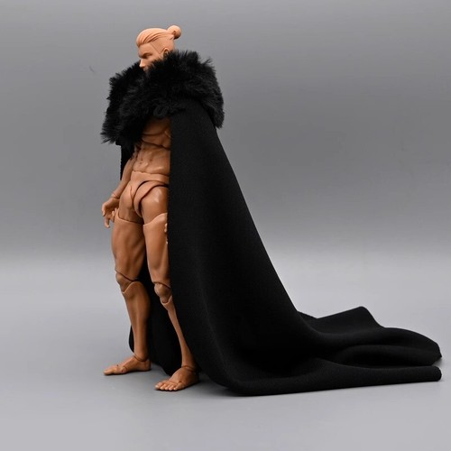 1/12 Scale Male Fur Collar Shawl Poncho Cape Model For 6" Action Figure Body - Picture 1 of 20