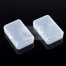 Musiclily 2Pcs Plastic Transparent Guitar Pick Box Case
