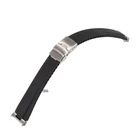 RM013 SSK023 FKM Rubber Strap with End Links - Black