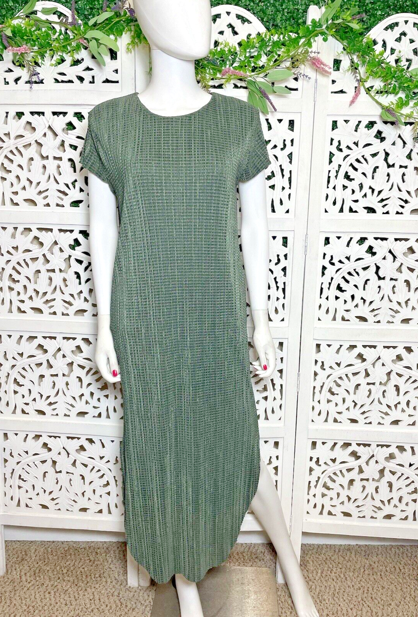Anthropologie Sabina Musayev Women's Green Shirin Plisse MIDI Dress Size XS  | eBay