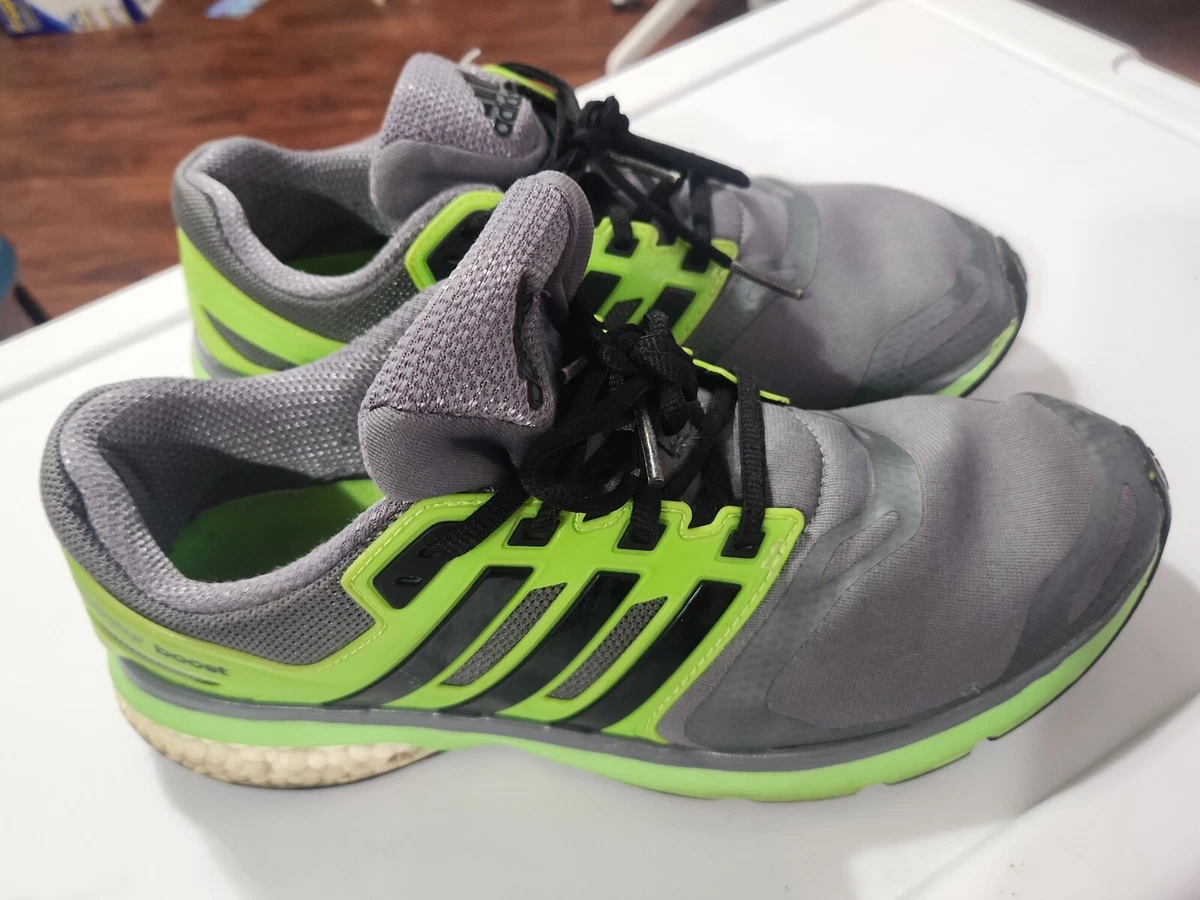 ✅️Men's ADIDAS QUESTAR BOOST RUNNING ATHLETIC GRAY SILVER Green US 9 | eBay