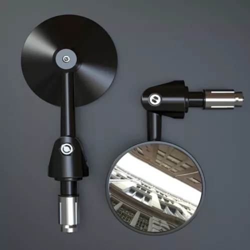 2x Rückspiegel Spiegel Aluminium Fahrrad Motorrad Halter eBike Roller Lenkerende - Bild 7 von 12