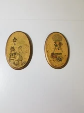 Vintage 1970’s Holly Hobbie Wood Wall Plaque Pictures Children’s Decor
