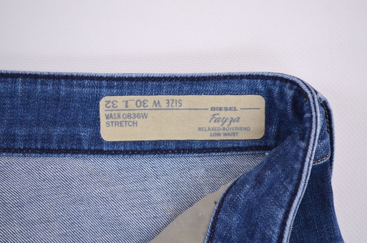 Diesel Fayza Relaxed-Boyfriend Low Waist Stretch 0836W Blue Diesel Fayza Relaxed-Boyfriend Low Waist Stretch 0836W Blue