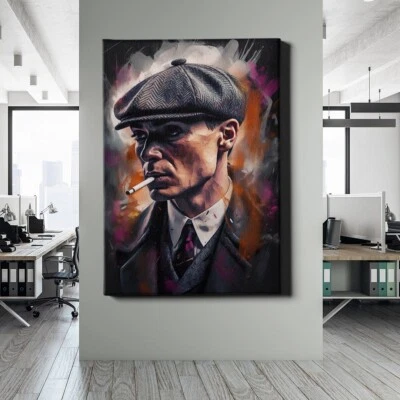 ✅WANDBILD LEINWAND,  ACRYLGLAS PEAKY BLINDERS CHARAKTER KUNST WANDDEKO PREMIUM - Bild 1 von 4
