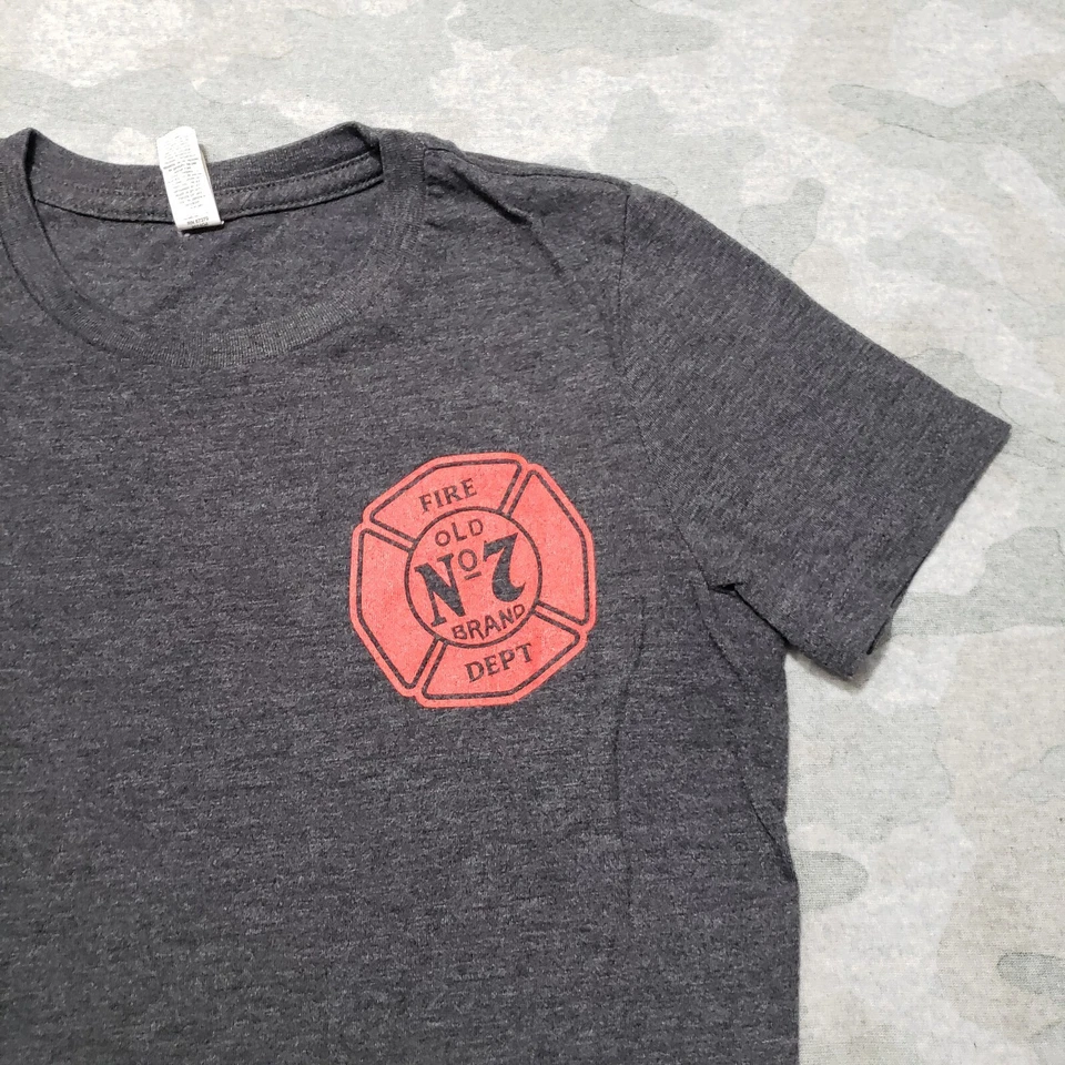 Top Jack Daniels para mujer gris medio hecho en EE. UU. manga corta Foto 4 de 4