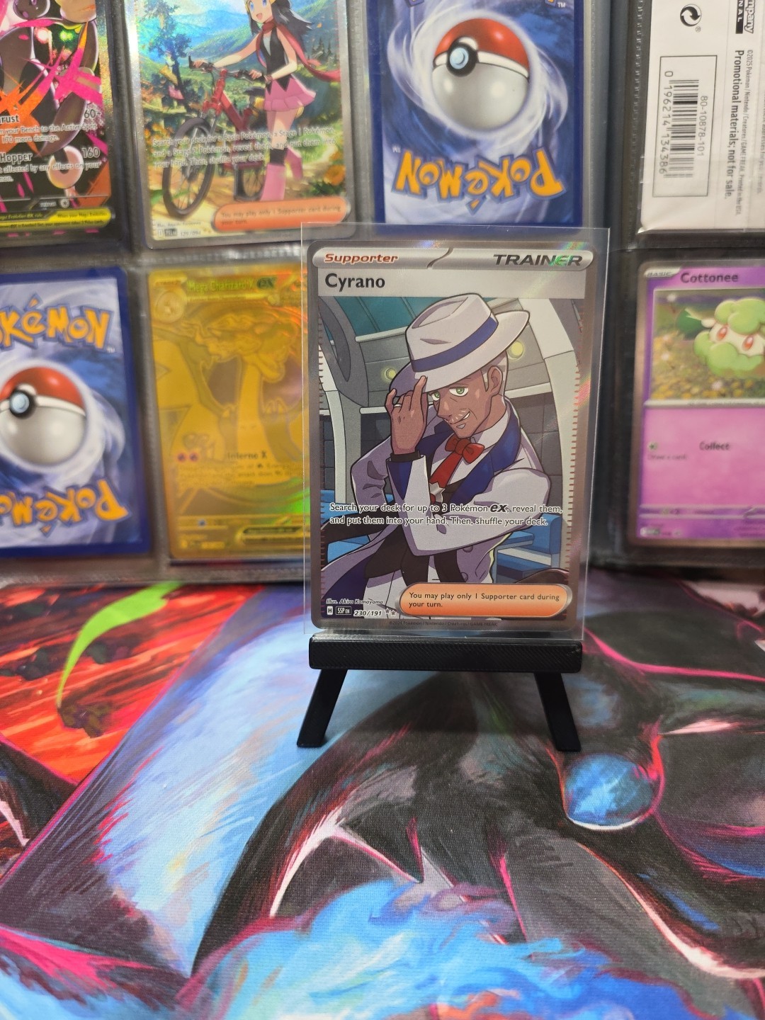 Pokemon TCG Cyrano 230/191 Surging Sparks Near Mint Full Art