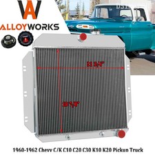4 Row Core Radiator For Chevy 1960-1962 Ck C10 C20 C30 K10 K20 Pickup Truck 4 Row Core Radiator For Chevy 1960-1962 Ck C10 C20 C30 K10 K20 Pickup Truck