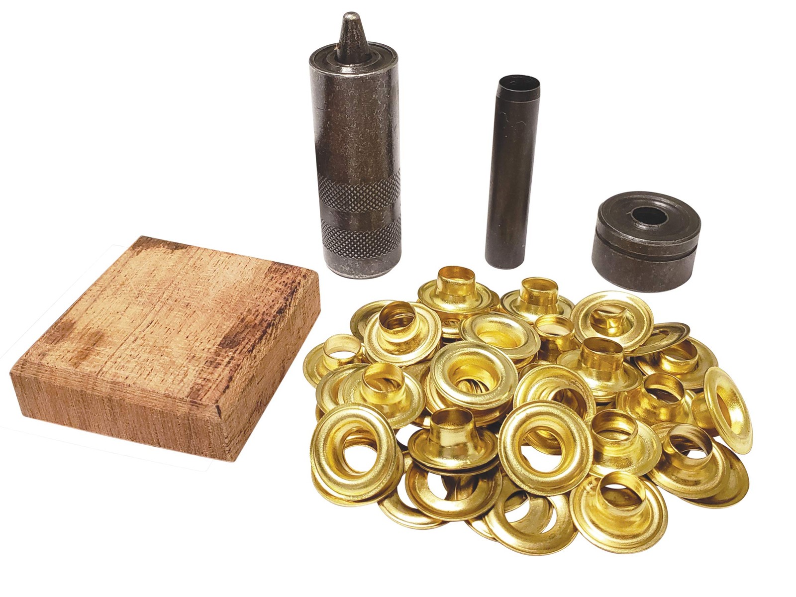 48 Piece 1/4 Inch Grommet Kit General Tools Metal Eyelet Installation Set