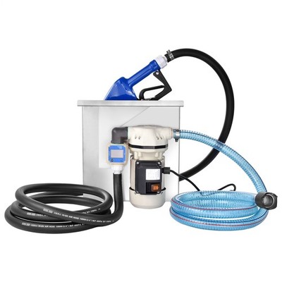 DEF PUMP,DEF Transfer Pump Kit 10GPM/40LPM 550W W/Stainless Steel Shelf Urea Gun