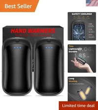 2 Pack Hand Warmers Rechargeable, Portable Electric Hand Warmers Reusable, US...