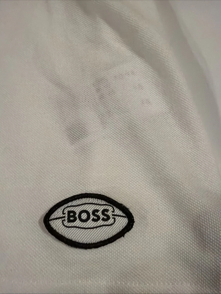 Polo Hugo Boss BOSS X NFL Green Bay Packers Punter para hombre talla M algodón blanco nuevo con etiquetas Foto 2 de 4
