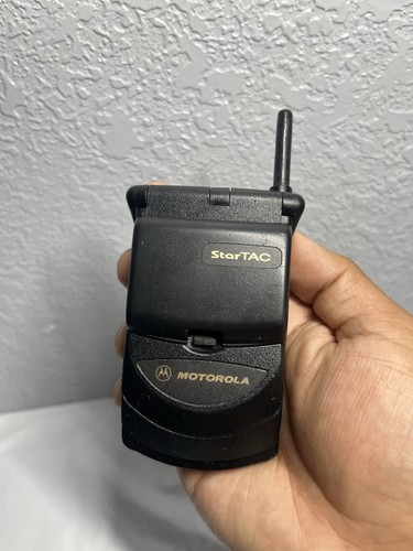 Vintage MOTOROLA StarTAC Sprint Cellular Cell Flip Phone Untested No Power Cord - Afbeelding 2 van 9