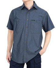Men's Short Sleeve Button Down Work Shirts Summer Relaxed Fit - Lightweight 1...