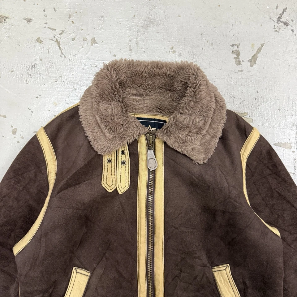 Vintage Alpha Industries Sherpa B3 Flight bomber Jacket - Image 2 of 4