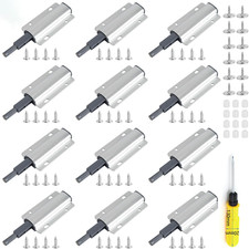 Pressure Door Opener, 12 Pcs Push to Open Magnetic Catches, with 48 Screws, Heav