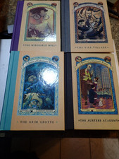A Series Of Unfortunate Events lot of 4 - 4, 5, 7 11 Lemony Snicket hardcover