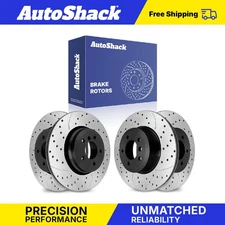 Front Rear Drilled Slotted Brake Rotors for BMW 330Ci 320i 330i 330xi 3.0L