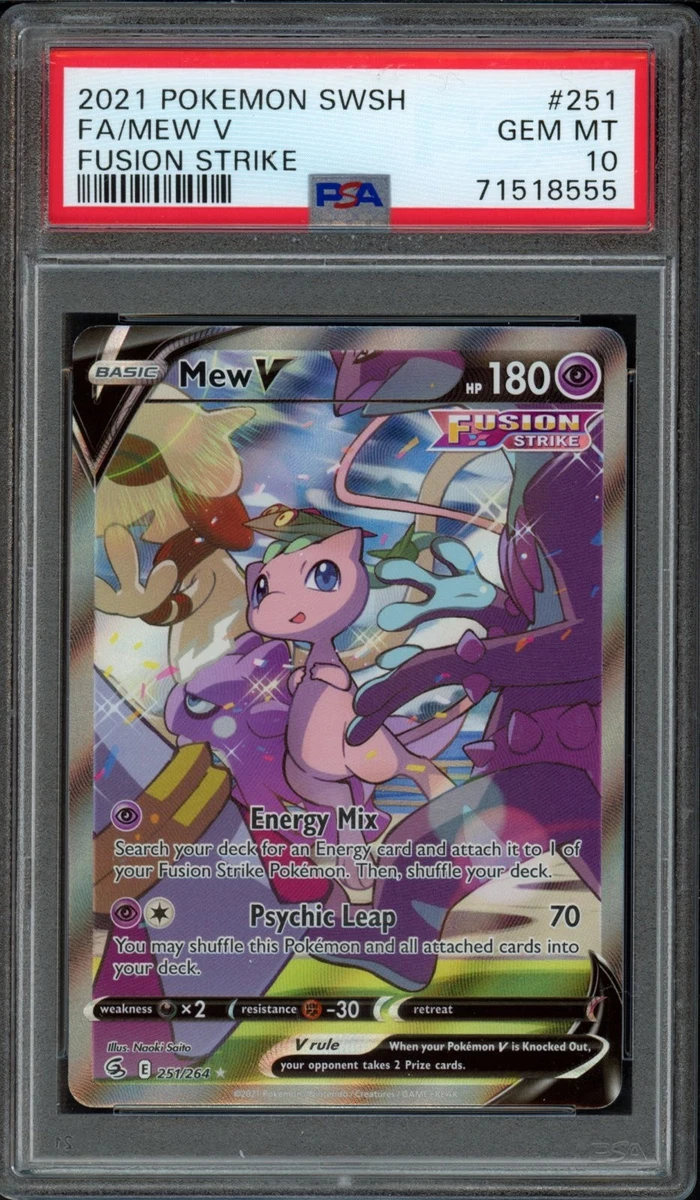 Mew Pokémon TCG Professional Sports Authenticator (PSA) Grade 10