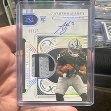 2025 Panini National Treasures Patch Signatures Ashton Jeanty #MTS-AJY 08/25