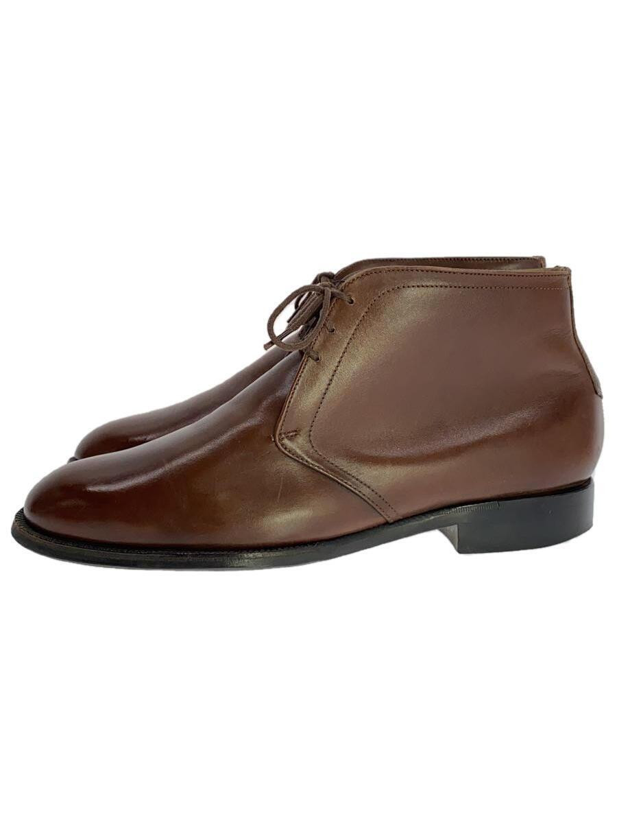 Meermin UK7 Brown Leather Lace-Up Boots Style 535