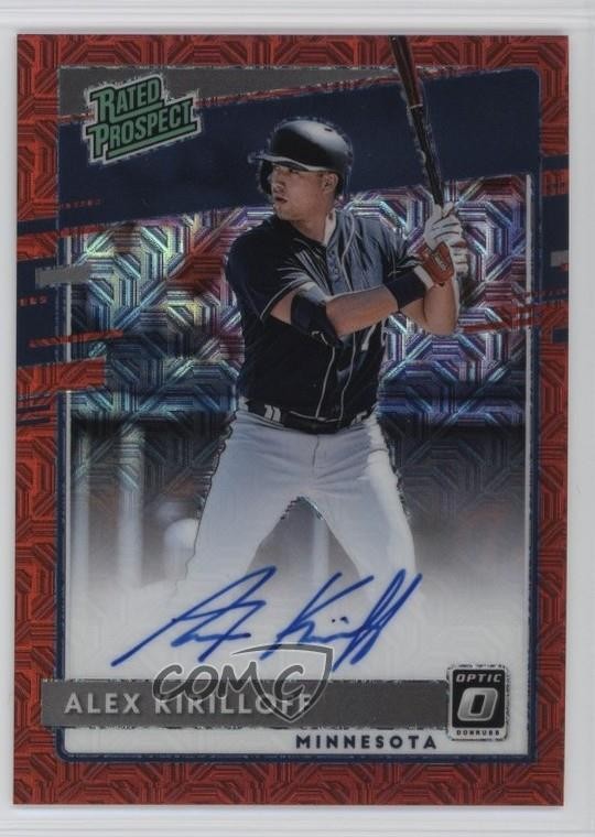 2020 Panini Donruss Optic Red Mojo Prizm 33/99 Alex Kirilloff #RPS-AK Auto 2r8