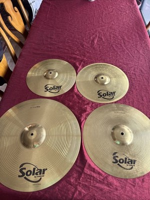 Sabian Solar Becken Set 20  Ride, 16  Crash 14  Hi Hats Hat. Versandkostenfrei