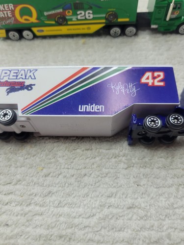 3 Nascar Haulers 1995 #42 #26 With Car #98 With Car See Pics - Picture 7 of 12