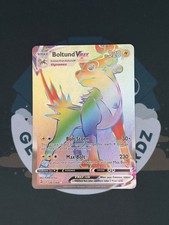 Pokémon TCG Boltund VMAX 267/264 Fusion Strike Special Rare Rainbow Holo NM on eBay