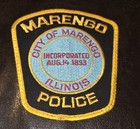 NEW MARENGO ILLINOIS POLICE PATCH VERY COOL — photo 1