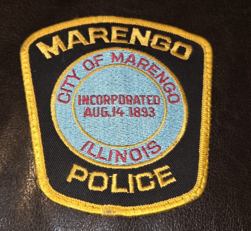 NEW MARENGO ILLINOIS POLICE PATCH VERY COOL