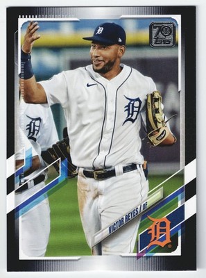 2021 Topps Series 2 Victor Reyes Black Parallel /70 #336 Detroit Tigers