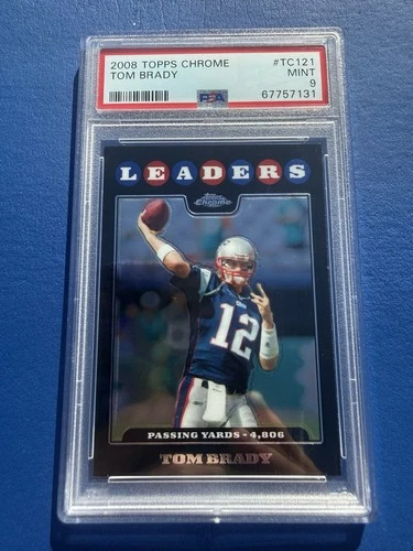New Listing2008 Topps Chrome - Tom Brady #TC121 PSA 9.