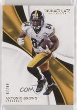 2017 Panini Immaculate 67/99 Antonio Brown #84 jc3