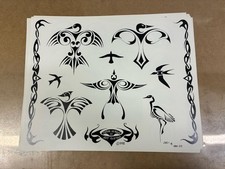 Tattoo Flash Single Sheet Print by Jeff Bartels Traditional Style 11 X 14 Jbc4