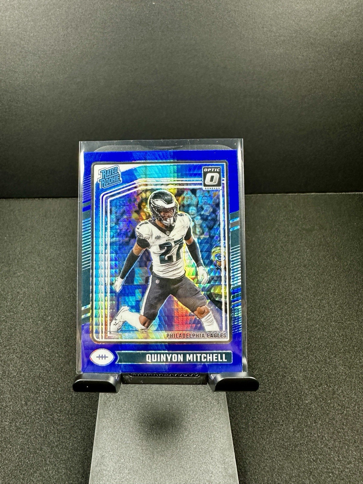 2024 Panini Donruss Optic - Rated Rookie Quinyon Mitchell #282 Blue Hyper Prizm