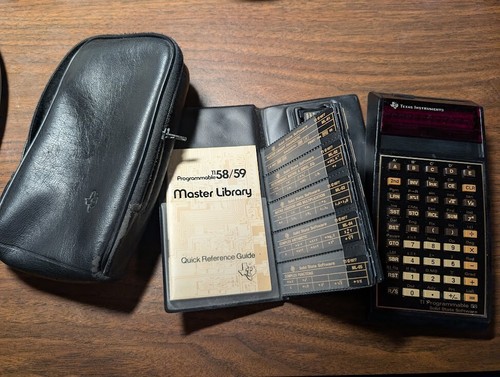 Vintage Texas Instruments TI-58 Programmable Calculator Master Library ...