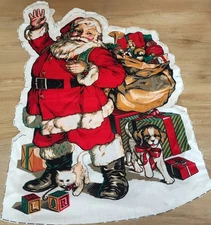 Hallmark A Christmas Gathering Cut & Sew Fabric Panel 21” Ready to Assemble READ