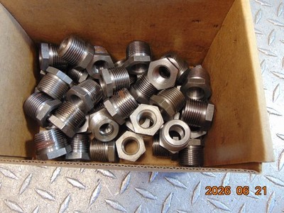 *43 PIECE* 3/4'' x 3/8'' HEX STEEL PIPE REDUCER BUSHING 003438-U FREE SHIPPING