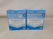 2x Rite Aid Nicotine Gum 2 Mg 170 Count Original Flavor Sugar Free Exp 01/2027