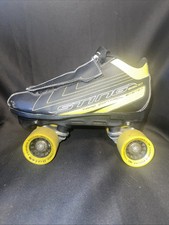 Roller Derby Sting 5500 Quad Roller Skates - Size 7 Black Yellow Model U770