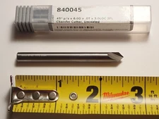 Harvey Tool Chamfer Cutter 840045 | 45° Per Side | 6mm Shank | 2 Flute Carbide