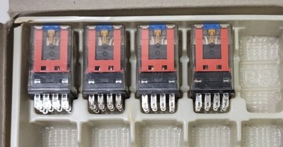 Lot of 4 Omron MY4IN Relays , 24VDC Coil, New OS 