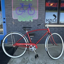 1977 SCHWINN SPEEDSTER FASTBACK Red MUSCLE BIKE 17” Frame RACER 26 X 1 3/8 CLEAN