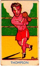 Donaldson trade card SPORTS FAVOURITES 1953 Boxing Thomson #260
